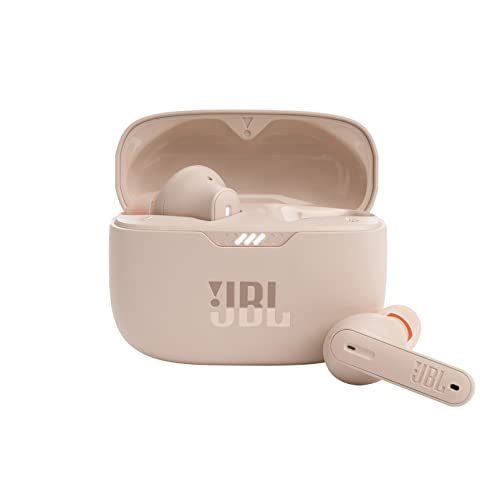 JBL Tune 230 NC TWS – Wasserfeste, True-Wireless In-Ear-Kopfhörer mit Noise-Cancelling in Sand – Mit bis zu 40 Stunden Musikwiedergabe