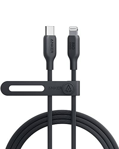 Anker USB-C auf Lightning Kabel, 541 Kabel, MFi zertifiziert, Bio Schnellladekabel für iPhone 14 14 Pro 14 Pro Max 13 13 Pro 12 11 X XS XR 8 Plus (Ohne Netzteil)