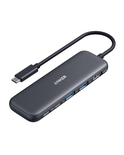 Anker USB C Hub, 332 USB-C Hub (5-in-1) mit 4K HDMI Display, 5Gbps Datenanschluss und 2 USB-A Ports für MacBook Pro, Air, Dell XPS, Lenovo Thinkpad, HP Laptops Mehr