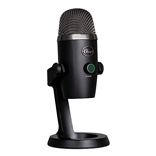 Blue Yeti Nano Premium USB-Mikrofon für Aufnahmen, Streaming, Gaming, Podcasting auf PC und Mac, Mit Blue VO!CE-Effekten, Nieren- und Kugelcharakteristik, Latenzfreies Monitoring - Schwarz