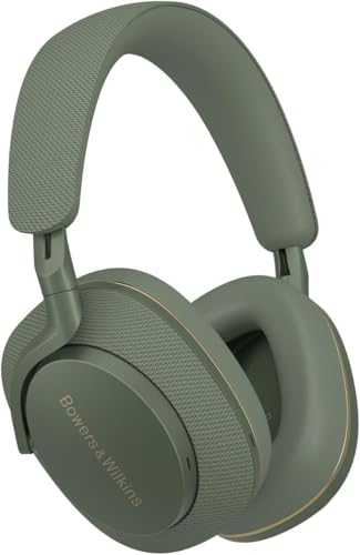 Bowers & Wilkins PX7 S2e Over-Ear-Kopfhörer mit Geräuschunterdrückung, kabellos, Qualcomm aptX™ Adaptive und Schnellladung, 30 Stunden Wiedergabe, sechs integriertes Mikrofon, Waldgrün