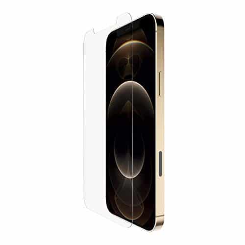 Belkin iPhone 12 Pro Max Displayschutz TemperedGlass antimikrobiell (hochentwickelter Schutz, der Bakterien auf dem Display um bis zu 99 % reduziert)