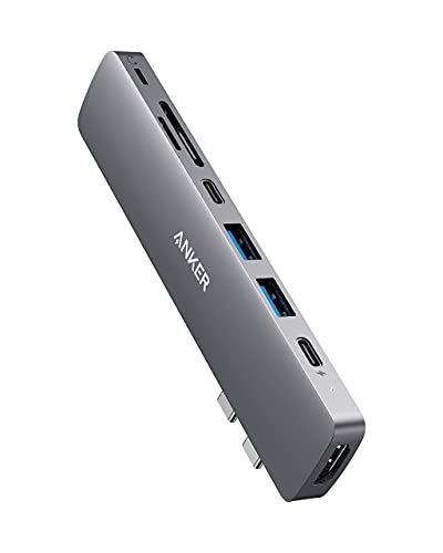 Anker PowerExpand Direct 8-in-2 USB-C Adapter, USB-C Hub für MacBook mit Multi-Funktion USB-C Port, 4K HDMI, USB-C & USB-A 3.0 Datenports, SD/microSD Speicherkarten, Lightning-Audioport