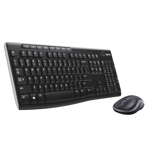 Logitech MK270 Combo Tastatur und kabellose Maus kabellosem Nano-Empfänger (QWERTZ- Deutsches Tastaturlayout) schwarz