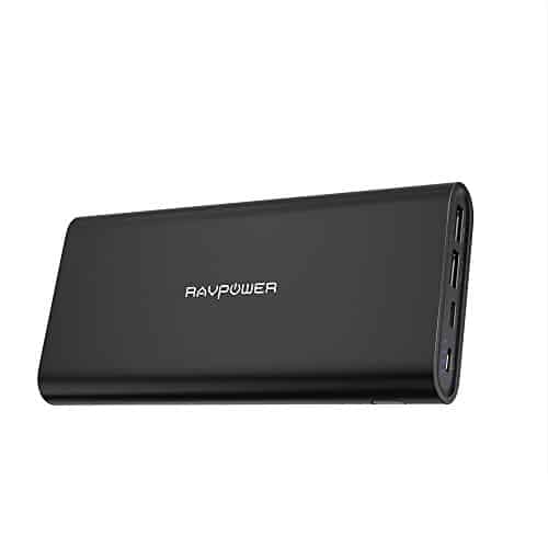 RAVPower 26800mAh Powerbank USB C, High-Speed Externer Akku mit Zwei Eingänge, 5,4A Ausgang Handy Ladegerät für iPhone XS Max/XR / 8 / iPhone 8 Plus/iPhone X, iPad, Galaxy S8 / S9, MacBook usw