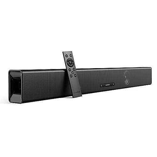 Soundcore Infini Soundbar, integriert 2.1 Channel, 88 cm Lange Soundbar, mit Bluetooth und Kabel-Funktion, Lautsprecher mit integrierten Subwoofern, mit tiefem Bass, für TV, Computer usw.