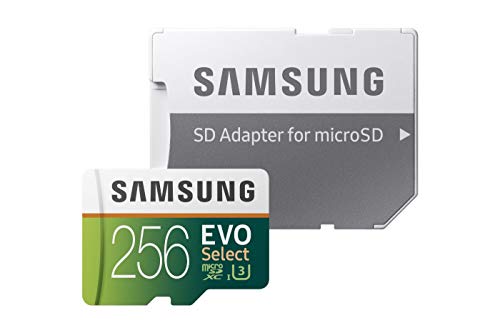 Samsung MB-ME256GA/EU EVO Select 256 GB microSDXC UHS-I U3 Speicherkarte inkl. SD-Adapter Weiß/Grun