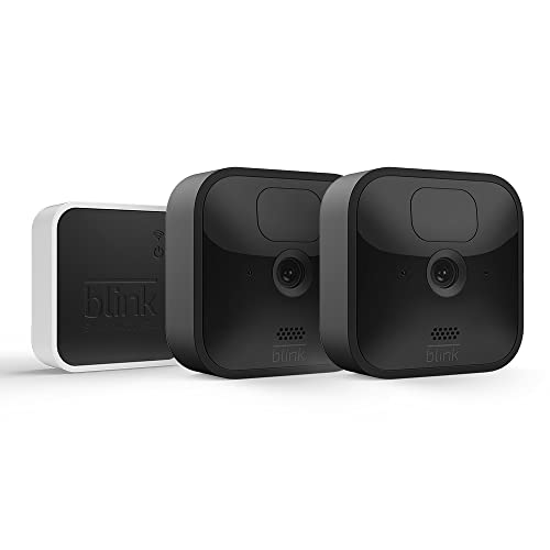 Blink Outdoor – kabellose, witterungsbeständige HD-Überwachungskamera mit zwei Jahren Batterielaufzeit und Bewegungserfassung, funktioniert mit Alexa | 2 Kameras