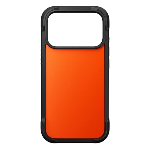 NOMAD Rugged Case | für iPhone 17 Pro |Schutzhülle aus Polycarbonat mit TPU-Bumper | Matte PET-Rückseite | MagSafe-kompatibel | Ultra Orange