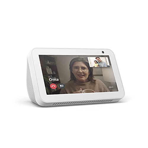 Echo Show 5 (1. Gen, 2019) – Smart Display mit Alexa – Durch Alexa in Verbindung bleiben – Weiß