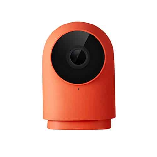 MIJIA Aqara Zigbee Funkkamera mit Hub, 1080HD 140-Grad-KI-Erkennung Echtzeit-Sprachüberwachungskameras mit Mihome HomeKit-Anwendung Smart Control (rot)