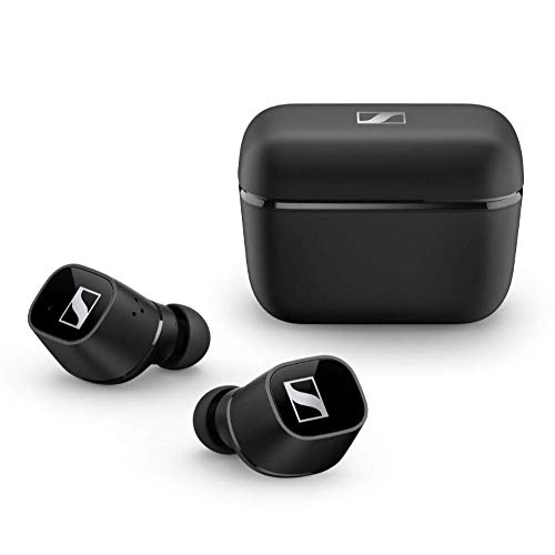 Sennheiser CX 400BT True Wireless Earbuds - Bluetooth In-Ear Kopfhörer zum Musik hören und Telefonieren - Passive Noise Cancellation und anpassbare Touch-Control, schwarz