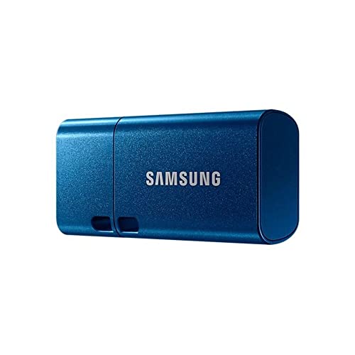 Samsung USB-Stick, USB-C, 256 GB, 400 MB/s Lesen, 110 MB/s Schreiben, USB 3.1 Flash Drive für Notebooks, Tablets und Smartphones, Blue, MUF-256DA/APC