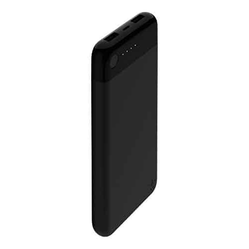 Belkin Boost Charge Powerbank 10K mit Lightning Connector (MFI-zertifiziertes, portables 5000 mAh Lightning Ladegerät für iPhone 11, 11 Pro/Pro Max, X, XS, XS Max, XR, SE, 8/8+, iPad) schwarz
