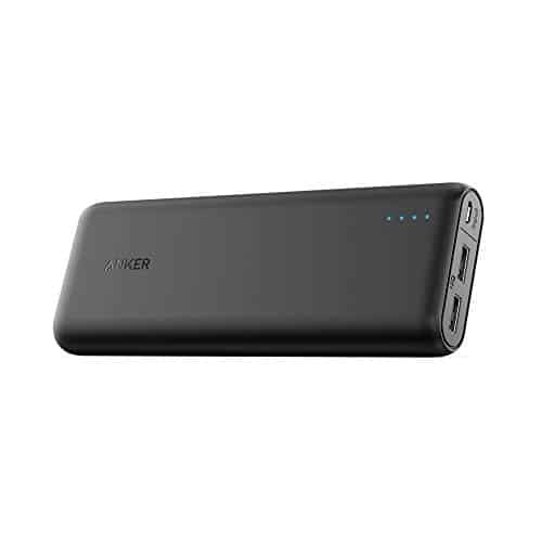 Anker Powerbank, PowerCore 20100mAh Externer Akku, hohe Kapazität 2-Port 4,8 A Output Ladegerät mit PowerIQ Technologie für iPhone, iPad, Samsung Galaxy und viele mehr (in Schwarz/Matt)