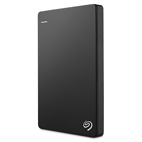 Seagate Backup Plus Slim 2TB tragbare externe Festplatte, 2.5 Zoll, USB 3.0, PC & Mac, schwarz, inkl. 2 Jahre Rescue Service, Modellnr.: STDR2000200