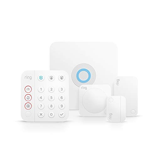 Ring Alarm 5-teiliges Kit (2. Gen.) von Amazon, brandneu – Heimsicherheitssystem mit optionaler unterstützter Überwachung – ohne langfristige Verpflichtungen – funktioniert mit Alexa