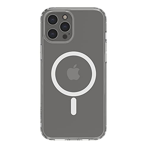 Belkin MagSafe-kompatible Hülle für das iPhone 12 Pro Max (mit antimikrobieller Beschichtung, integrierten Magneten und erhöhten Rändern zum Schutz der Kamera,kratzfest)