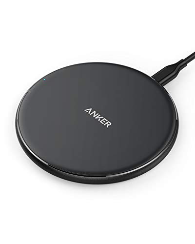 Anker Wireless Charger PowerPort 5 Pad, Qi Induktive Ladestation für iPhone XS Max/XR/XS/X /8/8 Plus, Galaxy S9/ S8 /S8 Plus/S9/ Note 8，Nexus, HTC,LG und alle Anderen Qi-fähigen Geräte (New Version)