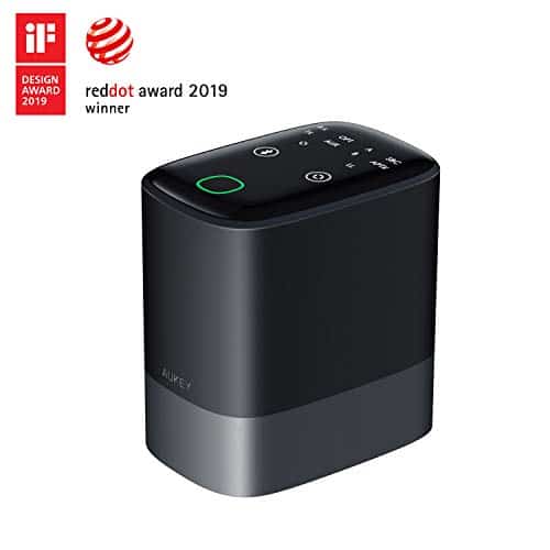 AUKEY Bluetooth 5.0 Transmitter Empfänger 2-in-1, 50m Wirelss Audio Adapter mit aptx-LL, Digital Optical Toslink, RCA und 3,5mm AUX Kable für TV, Kopfhörer, Heim Stereoanlage Soundsysteme etc
