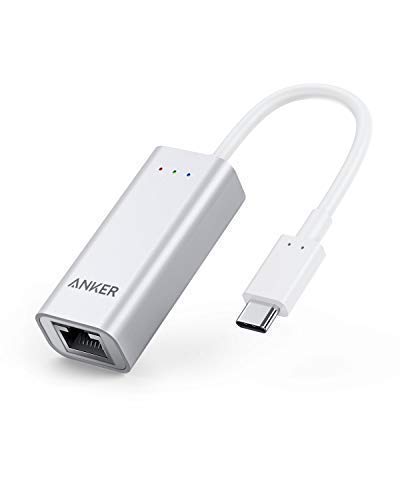 Anker USB-C auf Ethernet Adapter für USB Type-C Geräte inklusive des neuen MacBooks, ChromeBook Pixel und weitere (Silber Aluminium)