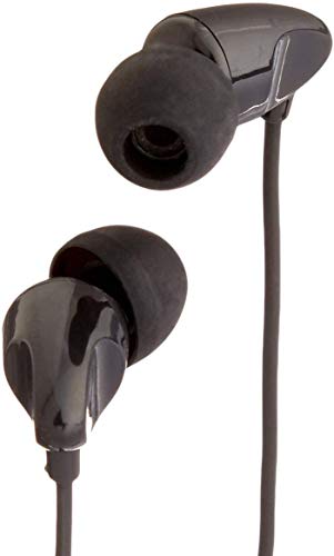 Amazon Basics In-Ear-Kopfhörer mit Universal-Mikrofon, Schwarz