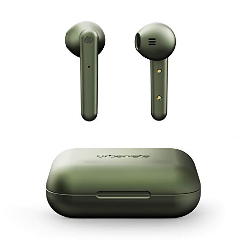 Urbanista Stockholm True Wireless Kopfhörer. 14H gesamt Akkulaufzeit. Bluetooth 5.0 inkl. Ladebox, Touch Bedienung und doppel Mikrofon Kopfhörer. Kompatibel mit iOS und Android - Grün