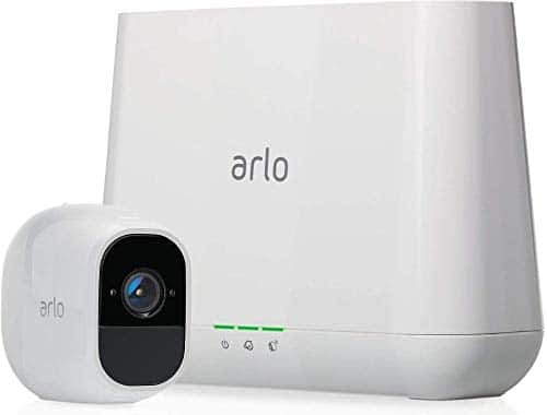 Arlo Pro2 Überwachungskamera & Alarmanlage, 1080p HD, 1er Set, Smart Home, kabellos, Innen/Außen, Nachtsicht, 130 Grad Blickwinkel, WLAN, 2-Wege Audio, wetterfest, Bewegungsmelder, (VMS4130P) - Weiß