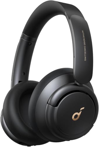 soundcore by Anker Q30 Bluetooth Kopfhörer, Hybrid Active Geräuschisolierung, Individuelle Modi, Hi-Res Sound, EQ in App, 40h Akku, bequemer Halt, Verbindung von 2 Geräten (Schwarz)