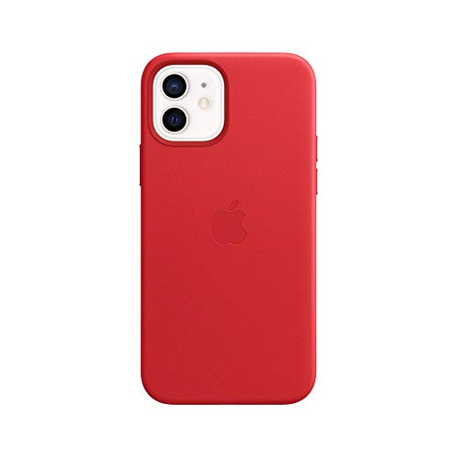 Apple Leder Case mit MagSafe (für iPhone 12 | 12 Pro) - (Product) RED - 6.1 Zoll