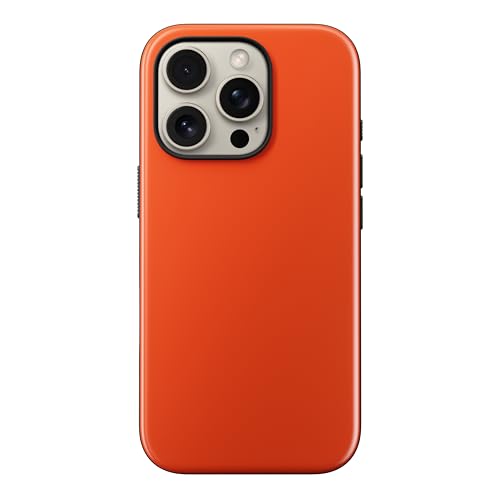 NOMAD Sport Case für iPhone 16 Pro | Hülle aus Polycarbonat mit TPE-Bumper | mit Satin PET-Beschichtung | MagSafe-kompatibel | Magma