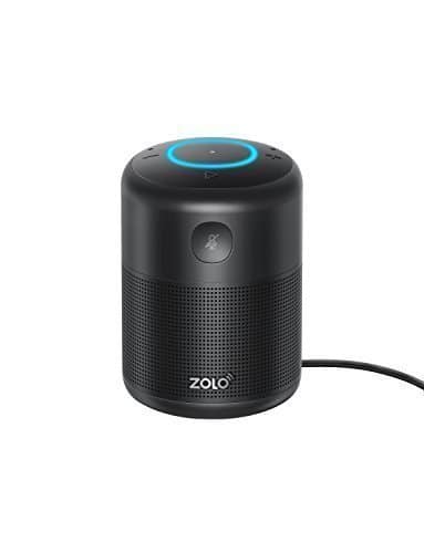 ZOLO Halo Smart Speaker Alexa Sprachsteuerung, Kraftvollem Klang, Amazon Music Unlimited Stream, TuneIn, Radio Player, Audio Bücher, Smart Home Gerätekontrolle, Zeiteinstellung - Bluetooth, AUX, WLAN