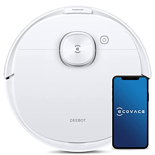 ECOVACS DEEBOT N8 PRO Saugroboter mit Wischfunktion, 2600Pa, 3D-Hinderniserkennung, Staubsauger Roboter, Laserfunktion, 67dB, App, Alexa, weiß
