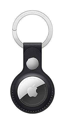 Apple AirTag Schlüsselanhänger aus Leder - Mitternacht