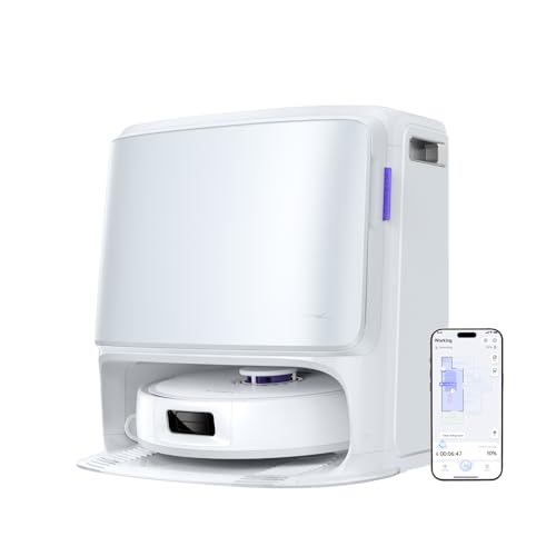 NARWAL Freo Z10 Saug- und Wischroboter mit Tangle-Free-System, 15.000 Pa Saugkraft, Mopp-Wasch- und Trocknung, Selbstentleerung, Hindernisvermeidung, für Tierhaare und langes Haar