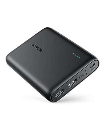 Anker PowerCore 13000mAh Powerbank Externer Akku 2-Port 3A mit PowerIQ und Voltage Boost Technologie für iPhone XS Max/XR/XS/X / 8 / 8Plus / 7 / 6s / 6, Samsung und weitere Smartphones (Schwarz)