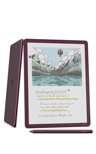 Amazon Kindle Scribe Colorsoft 64 GB (neueste Generation) – 11-Zoll-Farbdisplay mit Frontlicht – Dünn, leicht, leistungsstark – Dokumente, Bücher und integriertes Notizbuch – Feige