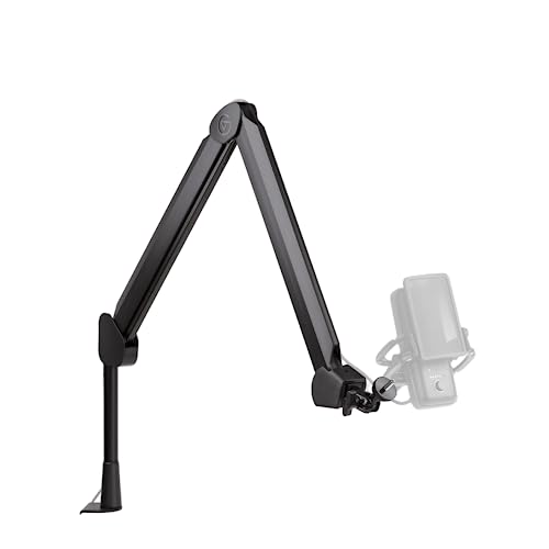 Elgato Wave Mic Arm - Premium Streaming Boom Arm mit Kabelkanälen für einen sauberen Arbeitsplatz, Tischklemme, ¼