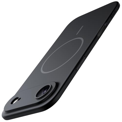 JETech Magnetische Dünn Hülle für iPhone 17 Air, Kompatibel mit MagSafe, Ultra Slim Leicht Minimalistische Handyhülle mit Matt Finish und Vollständig Kameraschutz (Schwarz)
