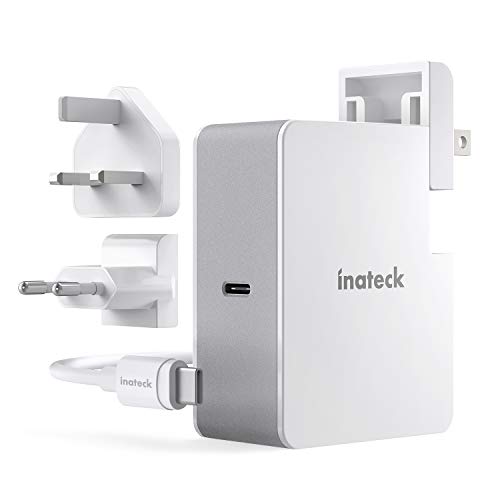 Inateck 45W USB C Ladegerät mit 2 m USB C Kabel, Power Delivery Type C Netzteil für Laptop und viele Weitere USB C Geräte, Weiß
