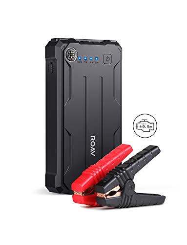 Roav Pro Auto Starthilfe 800A Spitzenstrom 8000mAh Jump Starter, 12V Autobatterie Anlasser für Benzin-Fahrzeuge bis zu 6 Liter und für Diesel Fahrzeuge bis zu 3 Liter