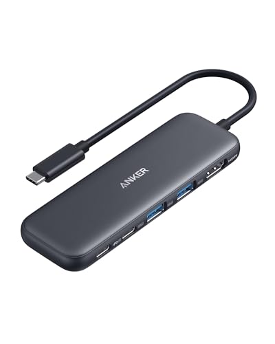 Anker USB C Hub, 332 USB-C Hub (5-in-1) mit 4K HDMI Display, 5Gbps Datenanschluss und 2 USB-A Ports für MacBook Pro, Air, Dell XPS, Lenovo Thinkpad, HP Laptops Mehr