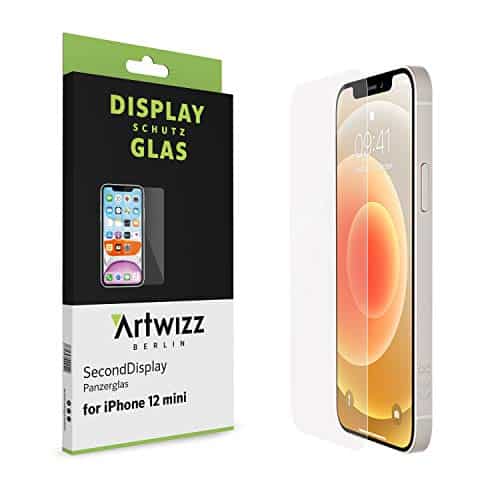 Artwizz SecondDisplay Schutzglas geeignet für iPhone 12 mini (5.4') - Displayschutz aus Panzerglas mit 9H Härte
