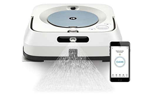 iRobot Braava m6 (m6134) Wischroboter mit WLAN, Präzisions-Sprühstrahl und erweiterter Navigation, Zeitplanreinigung, lernt und passt sich Ihrem Zuhause an, Nass- und Trockenwischen, App-Steuerung