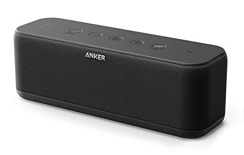 Anker SoundCore Boost Bluetooth Lautsprecher, 20W Bluetooth Speaker mit BassUp Technologie, IPX5 Wasserfest, 12 Stunden Spielzeit und 20m Reichweite, Duale Treiber für Hervorragender Klang & Bass