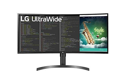 LG 35WN73A 88,9 cm (35 Zoll) Curved QHD UltraWide Monitor (VA-Panel, HDR10, AMD FreeSync), schwarz