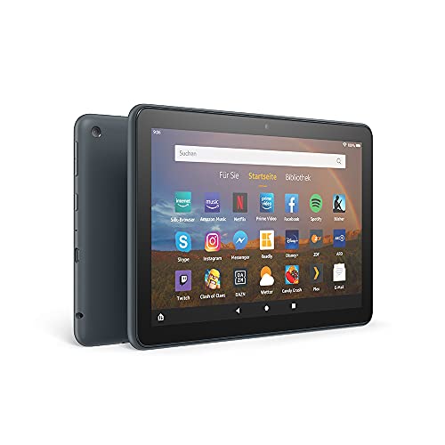Fire HD 8 Plus-Tablet, 8-Zoll-HD-Display, 32 GB, Schiefergrau, Mit Werbung | Unser bestes 8-Zoll-Tablet für Unterhaltung unterwegs