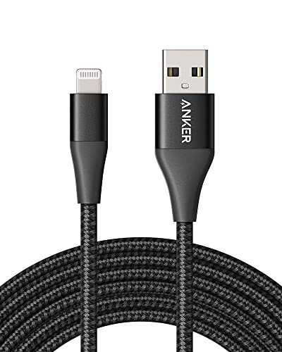 Anker Powerline+ II Lightning-Kabel (3 m) MFi-zertifiziertes Ladekabel, extra langes iPhone-Ladekabel, kompatibel mit iPhone SE/11 Pro Max/Xs Max/XR/X/8/7/6S, iPad und mehr