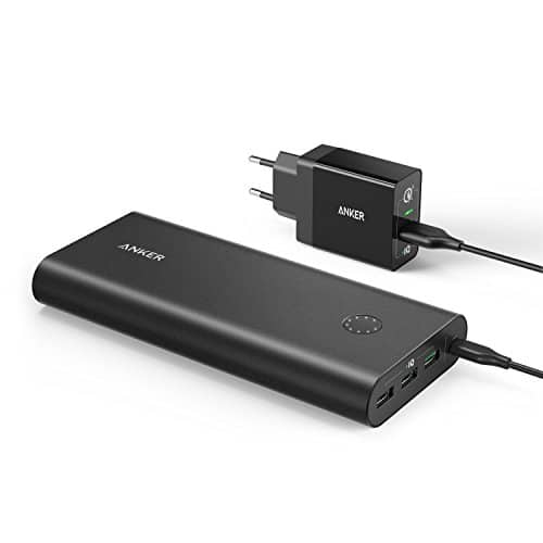 Anker PowerCore+ 26800mAh Premium Aluminium Powerbank Externer Akku mit PowerPort+ 1 Quick Charge 3.0 USB Ladegerät und noch PowerIQ Technologie für iPhone, Galaxy, Nexus Smartphones und Tablets