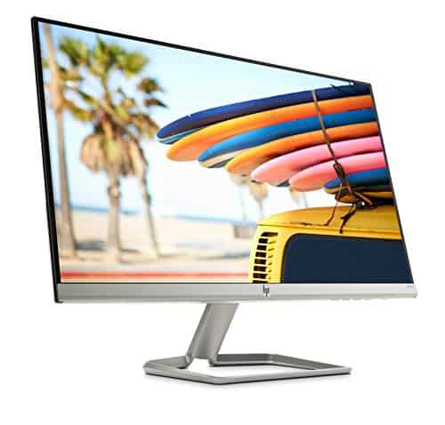 HP 24fw (23,8 Zoll Full HD IPS) Monitor (AMD FreeSync, HDMI, VGA, 1920 x 1080, 60Hz, 5ms Reaktionszeit) weiß silber